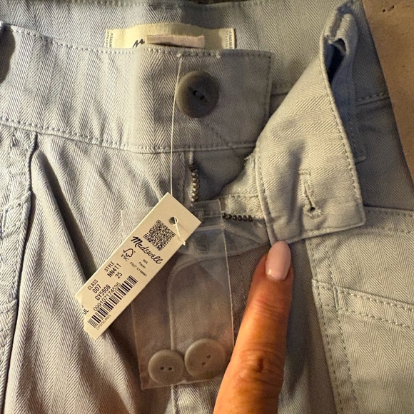 NWT Madewell 90s The Garment-Dyed '90s Straight Cargo Pant Solstice - light blue - Picture 6 of 9